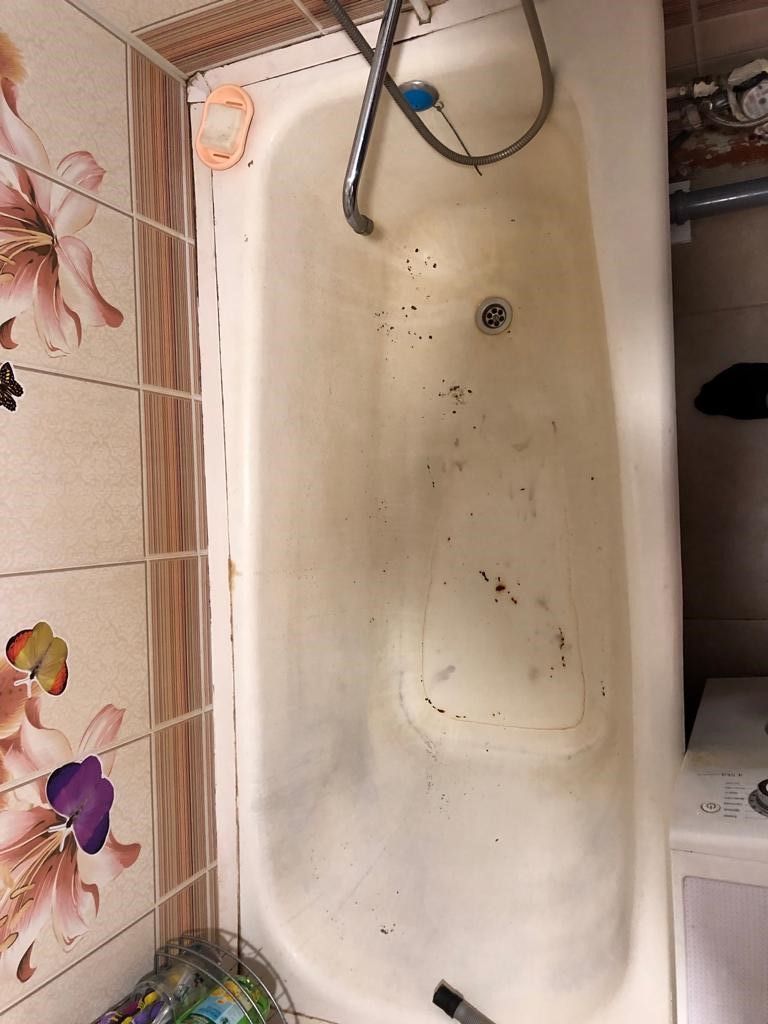 Старая чугунная ванна 1,5 метра
